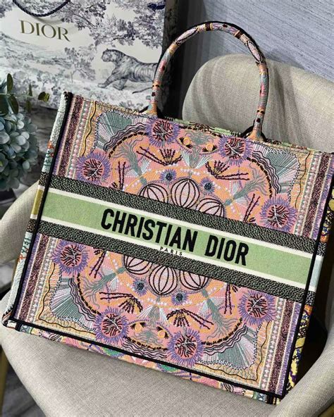 christian Dior tote bag colorful